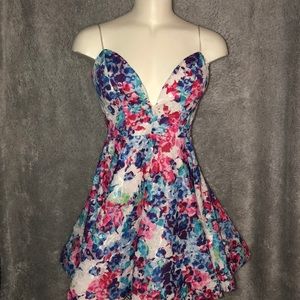 Cute floral homecoming dress